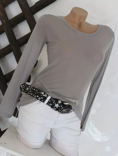 Transparent shirt tüll top - tüll,