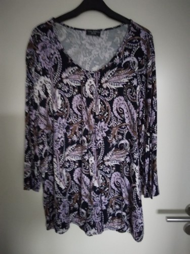 Shirt marine lila - grau,