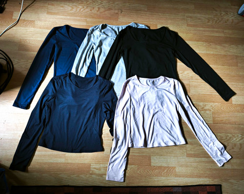 Damen basic langarmshirts - damen,