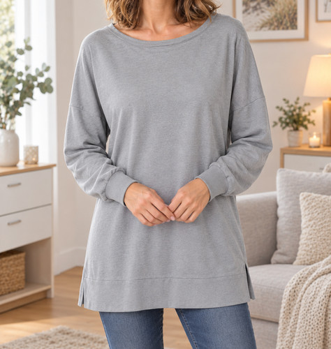 Graues longshirt größe - longshirt, s