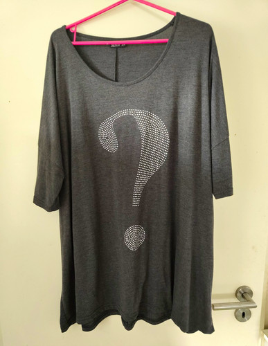 Janina damen shirt grau - t-shirt, 3/4