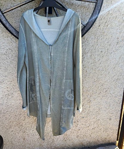 Damen shirtjacke salbei - in,