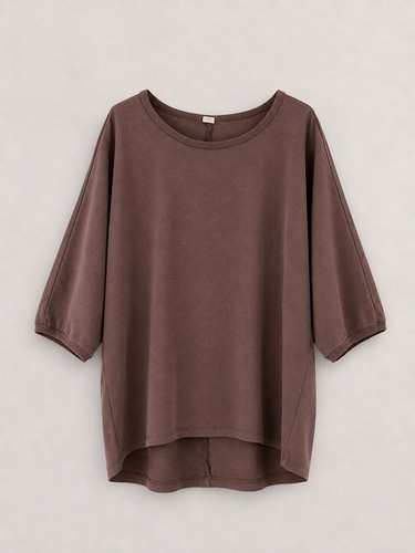 Damen oversize shirt - oversize, 3/4