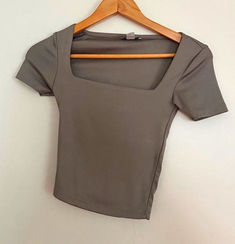 Damen shirt grau - grau, basic